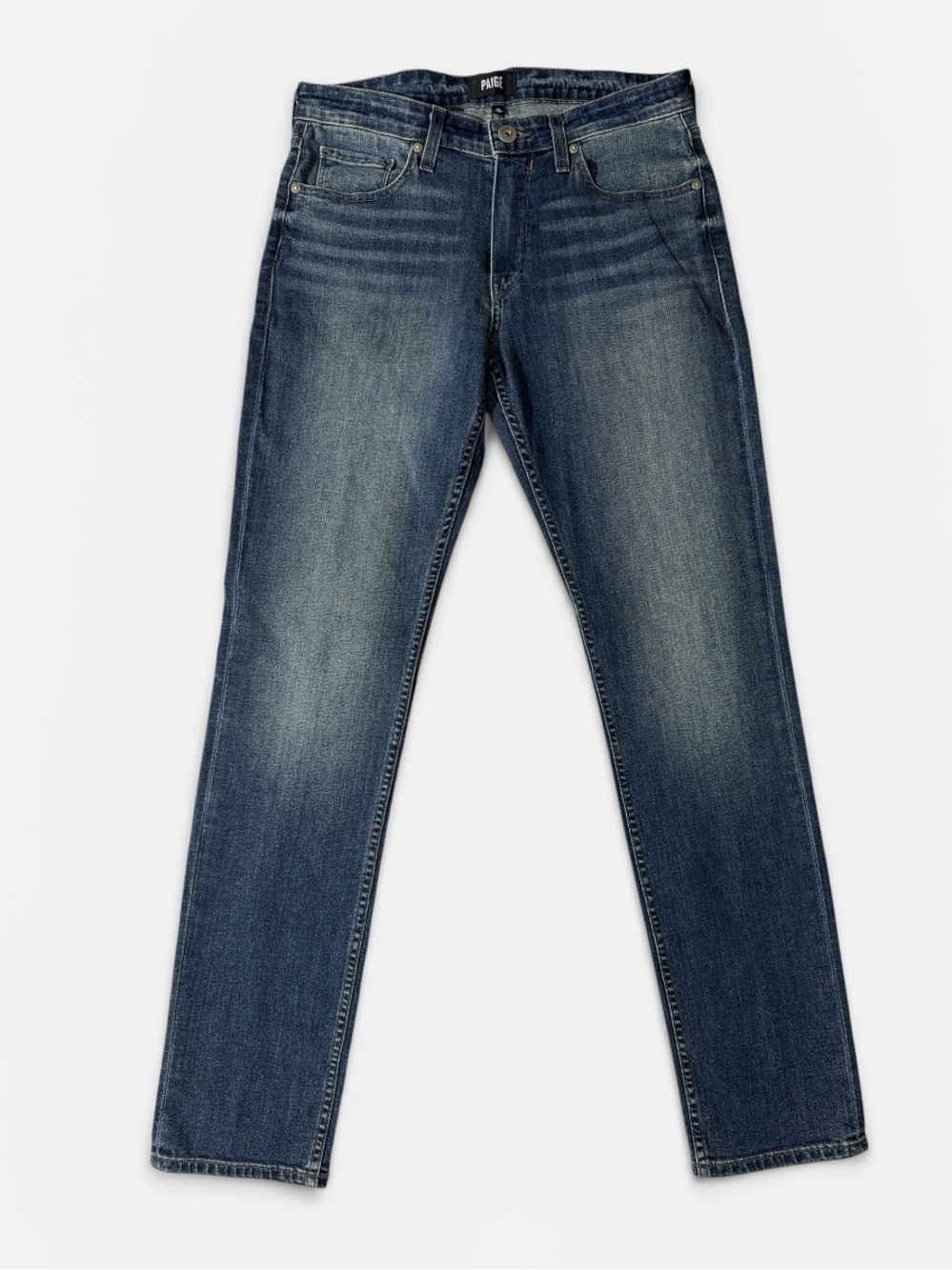 Paige mens 32x33 Lennox slim fit cotton blend stretch denim blue jeans EUC